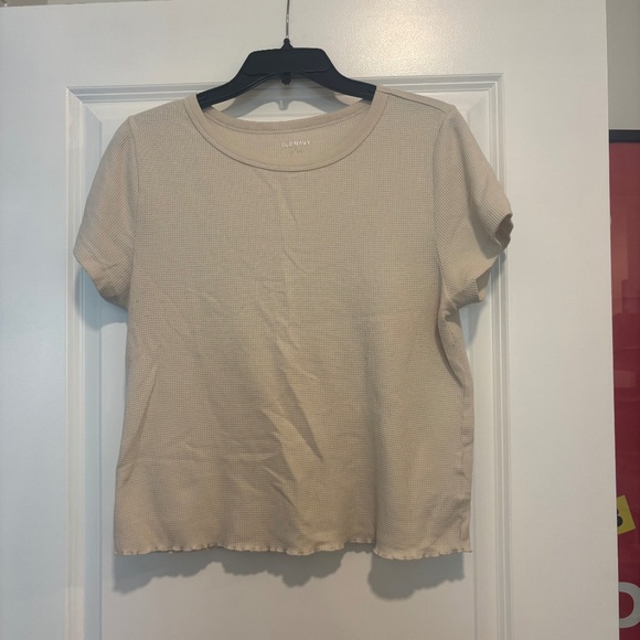 Old Navy Oatmeal Waffle Knit T Shirt - Picture 1 of 6